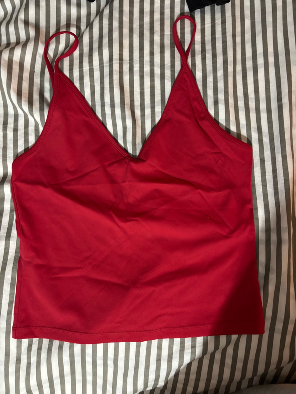 Garage Red V-Neck Spaghetti Strap Cami